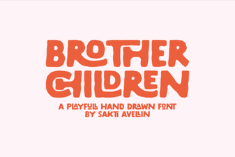 Brother's Children Font for Creative Family Projects
