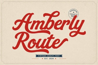 Amberly Route: a Font for Maps & Adventure Graphics