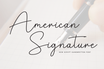 Designing with the American Signature Font