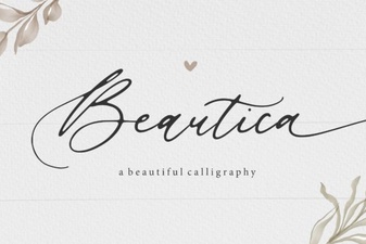 Beautica: Stunning Calligraphy Font for Your Creative Projects