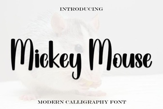 Creative Ideas for the Mickey Mouse Font Style